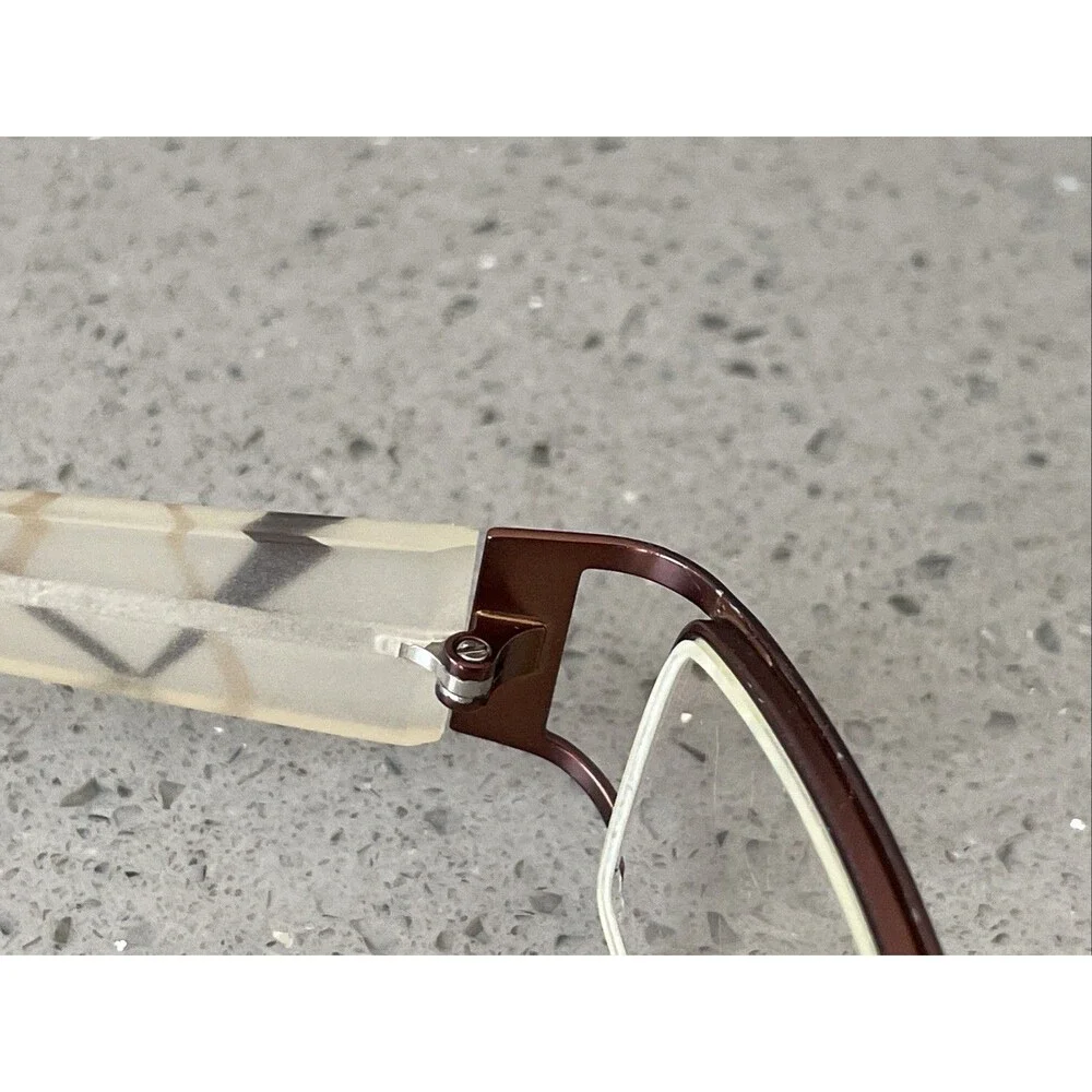 SOHO EYEGLASSES FRAMES ONLY Half RIM 49-18-135 Brown 6145 Rectangle Red